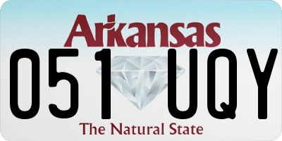AR license plate 051UQY