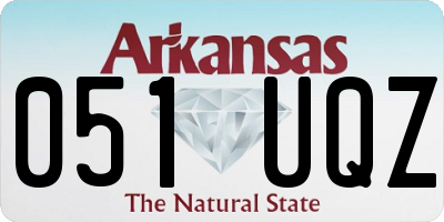 AR license plate 051UQZ