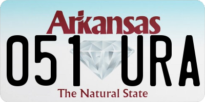 AR license plate 051URA