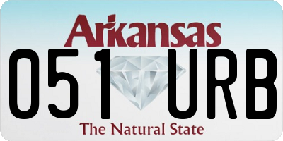 AR license plate 051URB