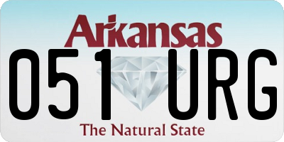 AR license plate 051URG