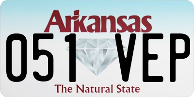 AR license plate 051VEP
