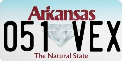 AR license plate 051VEX