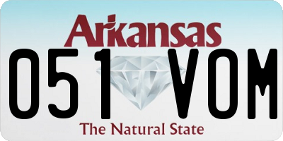AR license plate 051VOM