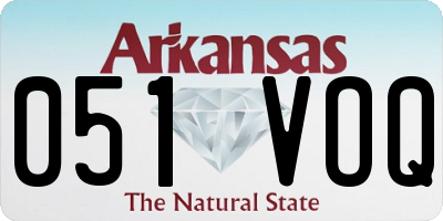 AR license plate 051VOQ