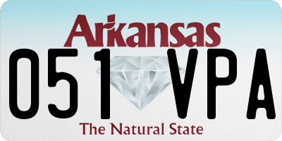 AR license plate 051VPA