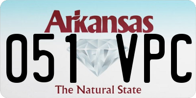 AR license plate 051VPC