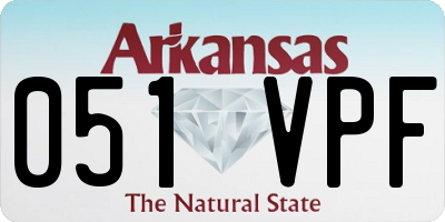 AR license plate 051VPF