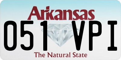 AR license plate 051VPI