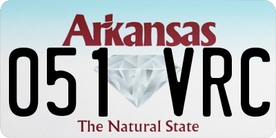 AR license plate 051VRC