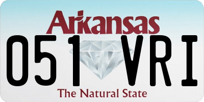 AR license plate 051VRI