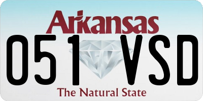 AR license plate 051VSD