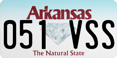AR license plate 051VSS