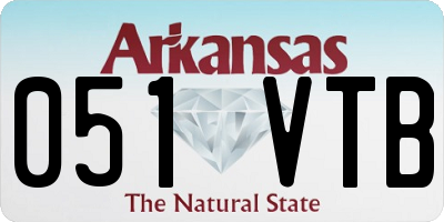 AR license plate 051VTB
