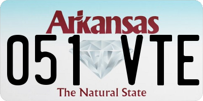 AR license plate 051VTE