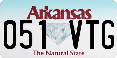 AR license plate 051VTG