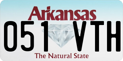AR license plate 051VTH
