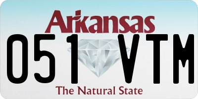 AR license plate 051VTM