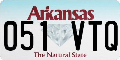 AR license plate 051VTQ