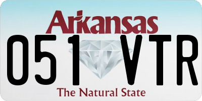 AR license plate 051VTR