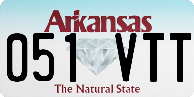 AR license plate 051VTT