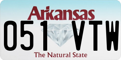 AR license plate 051VTW