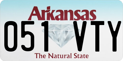 AR license plate 051VTY