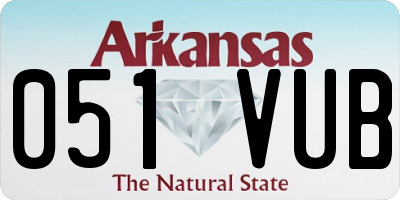 AR license plate 051VUB