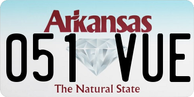 AR license plate 051VUE
