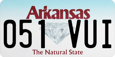 AR license plate 051VUI