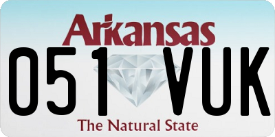 AR license plate 051VUK