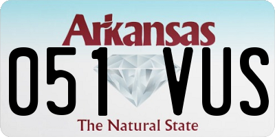AR license plate 051VUS