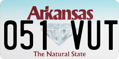 AR license plate 051VUT