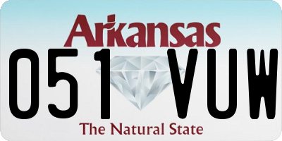 AR license plate 051VUW
