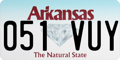 AR license plate 051VUY