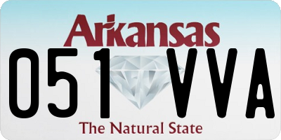 AR license plate 051VVA