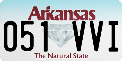 AR license plate 051VVI