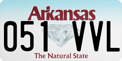 AR license plate 051VVL