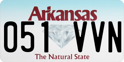 AR license plate 051VVN