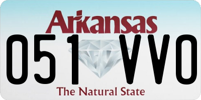 AR license plate 051VVO