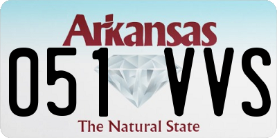 AR license plate 051VVS