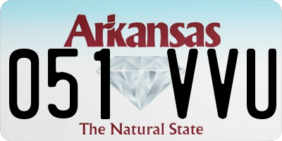 AR license plate 051VVU