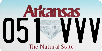 AR license plate 051VVV