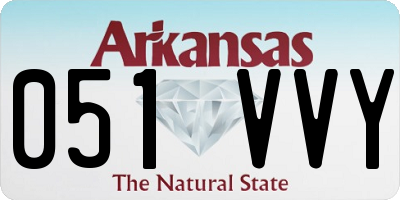 AR license plate 051VVY