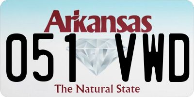 AR license plate 051VWD