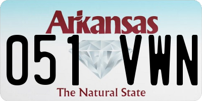 AR license plate 051VWN