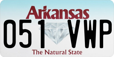 AR license plate 051VWP