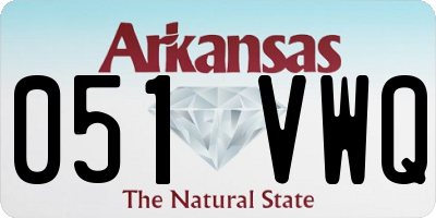 AR license plate 051VWQ