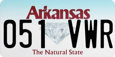 AR license plate 051VWR