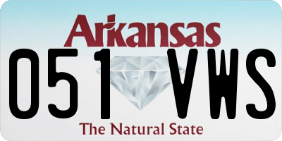AR license plate 051VWS